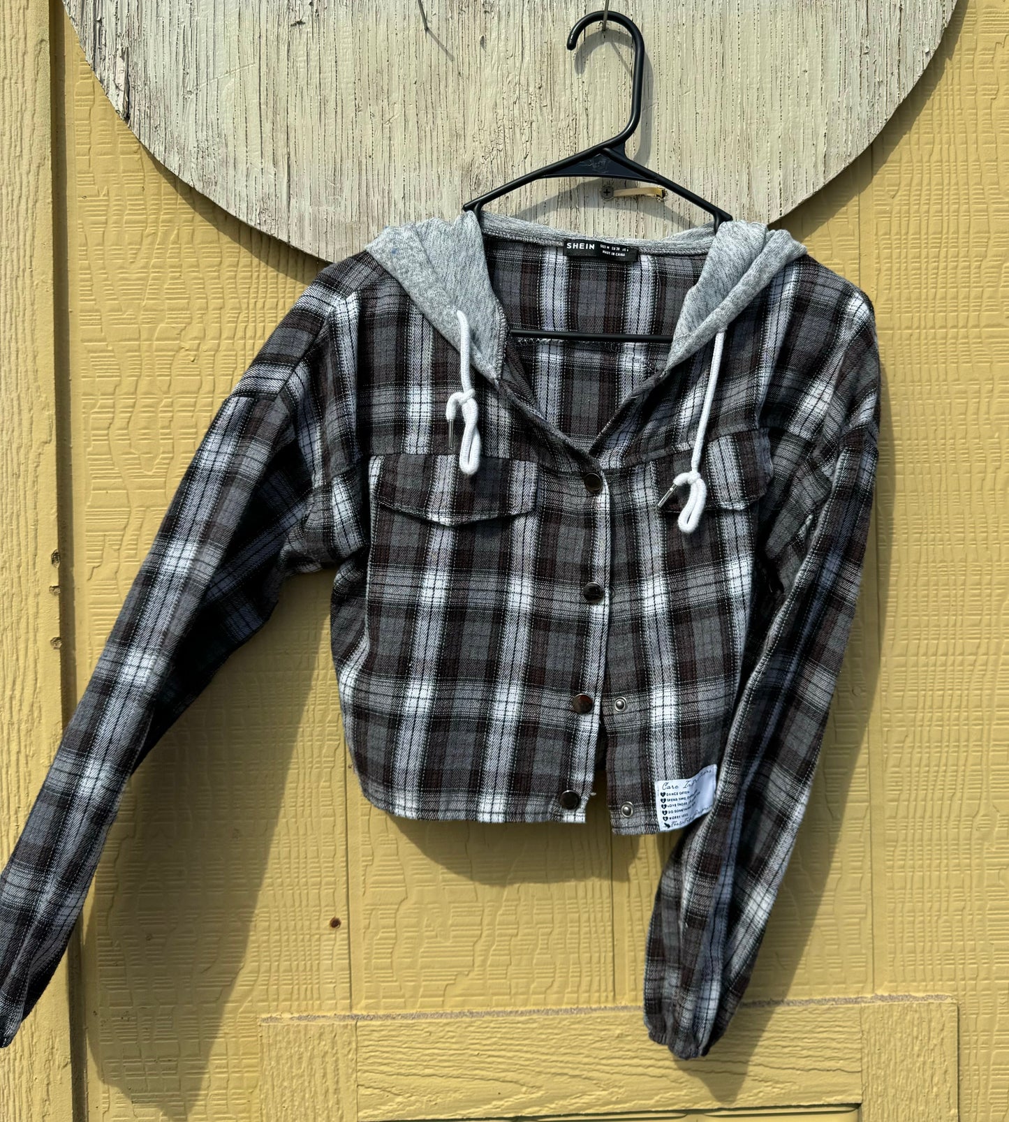 Dj Cat Crop Flannel (Small)