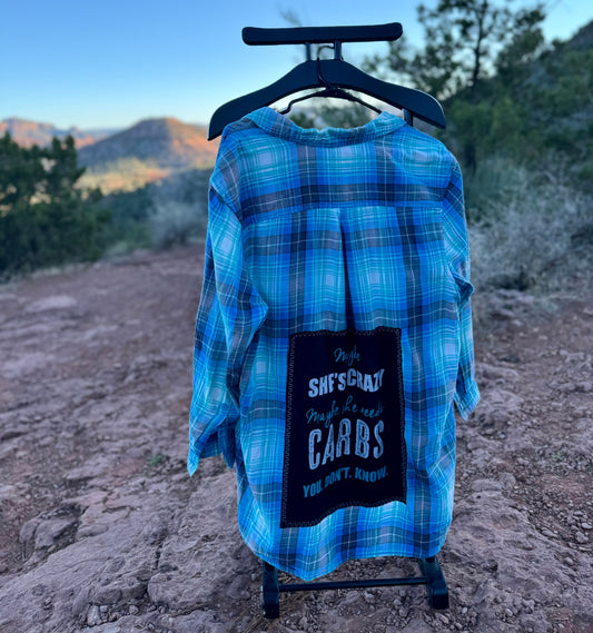 She Needs Carbs Flannel (XL)