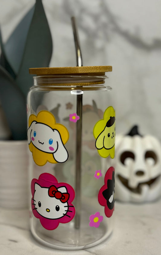 Hello Kitty Compilation Glass Cup