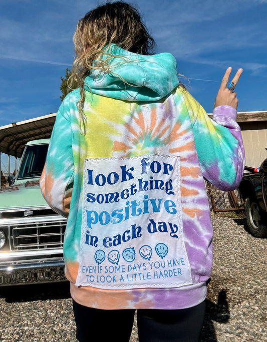 Positive TieDye Hoodie (Medium)