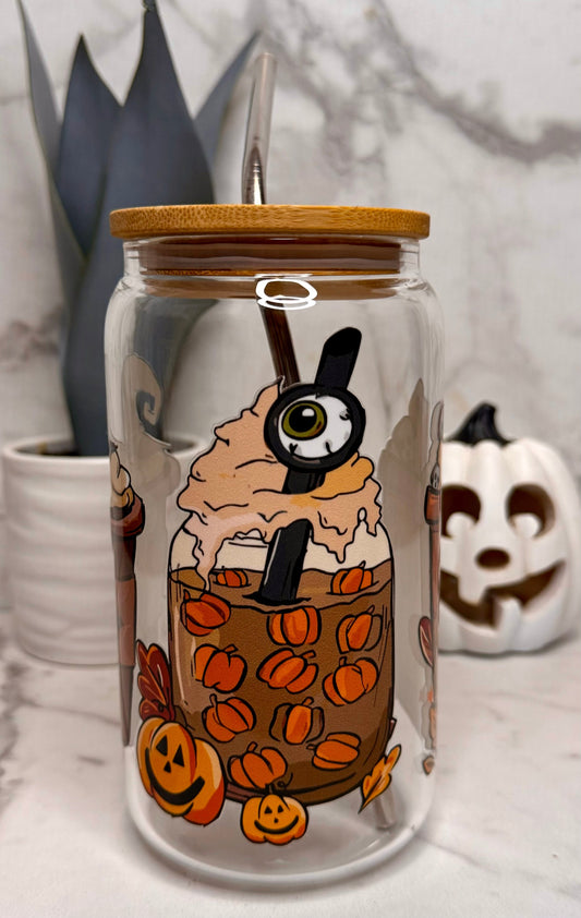 Spooky Treats Glass Cup