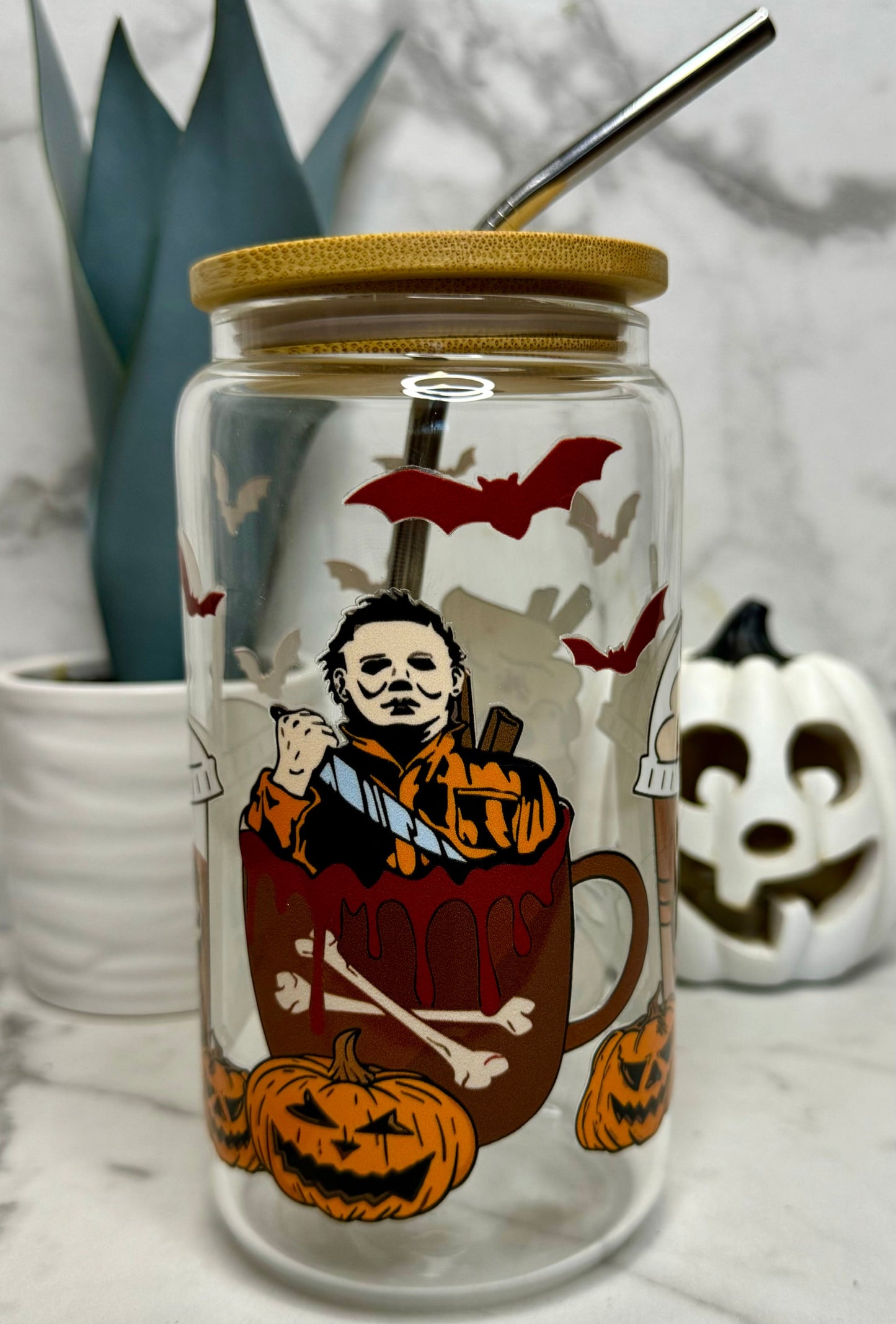 Horror Character Drinks Glass Cup