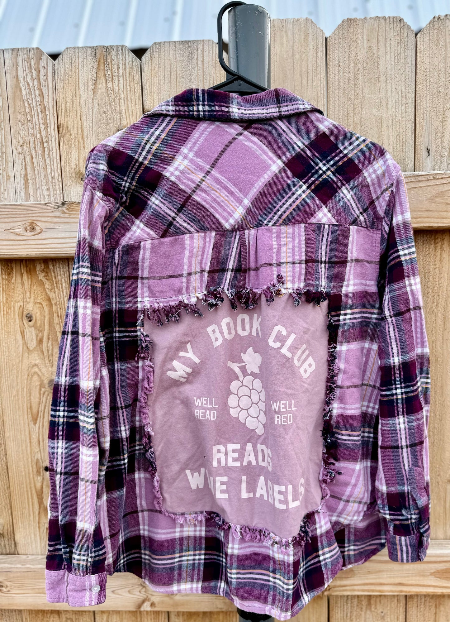 We Read Wine Labels Flannel (XL)