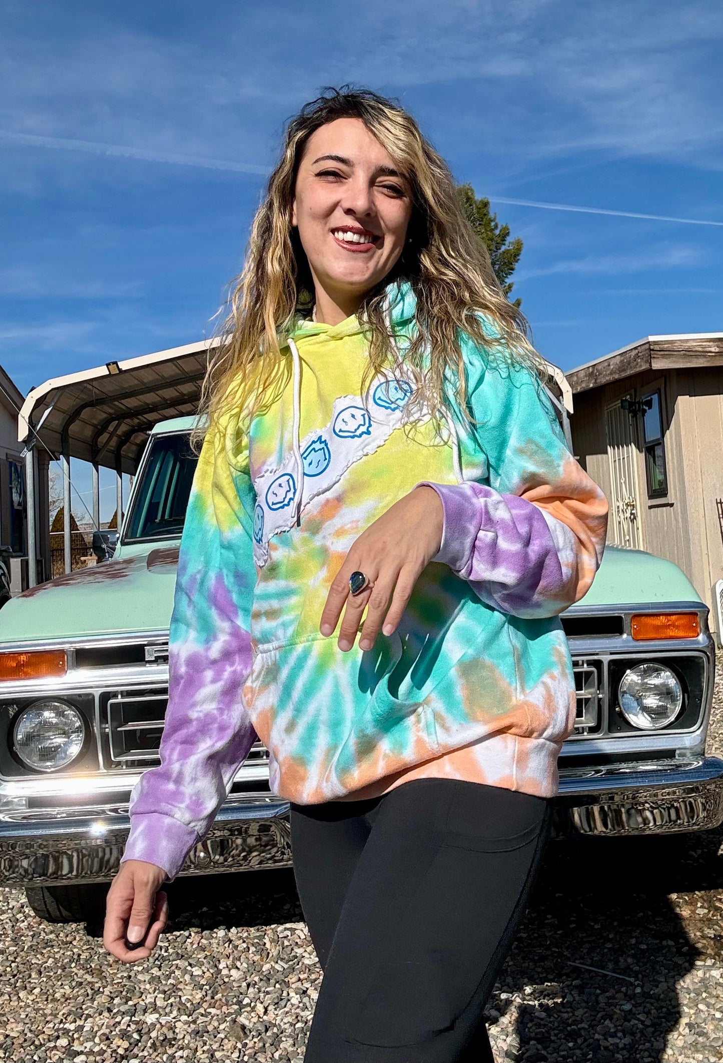 Positive TieDye Hoodie (Medium)