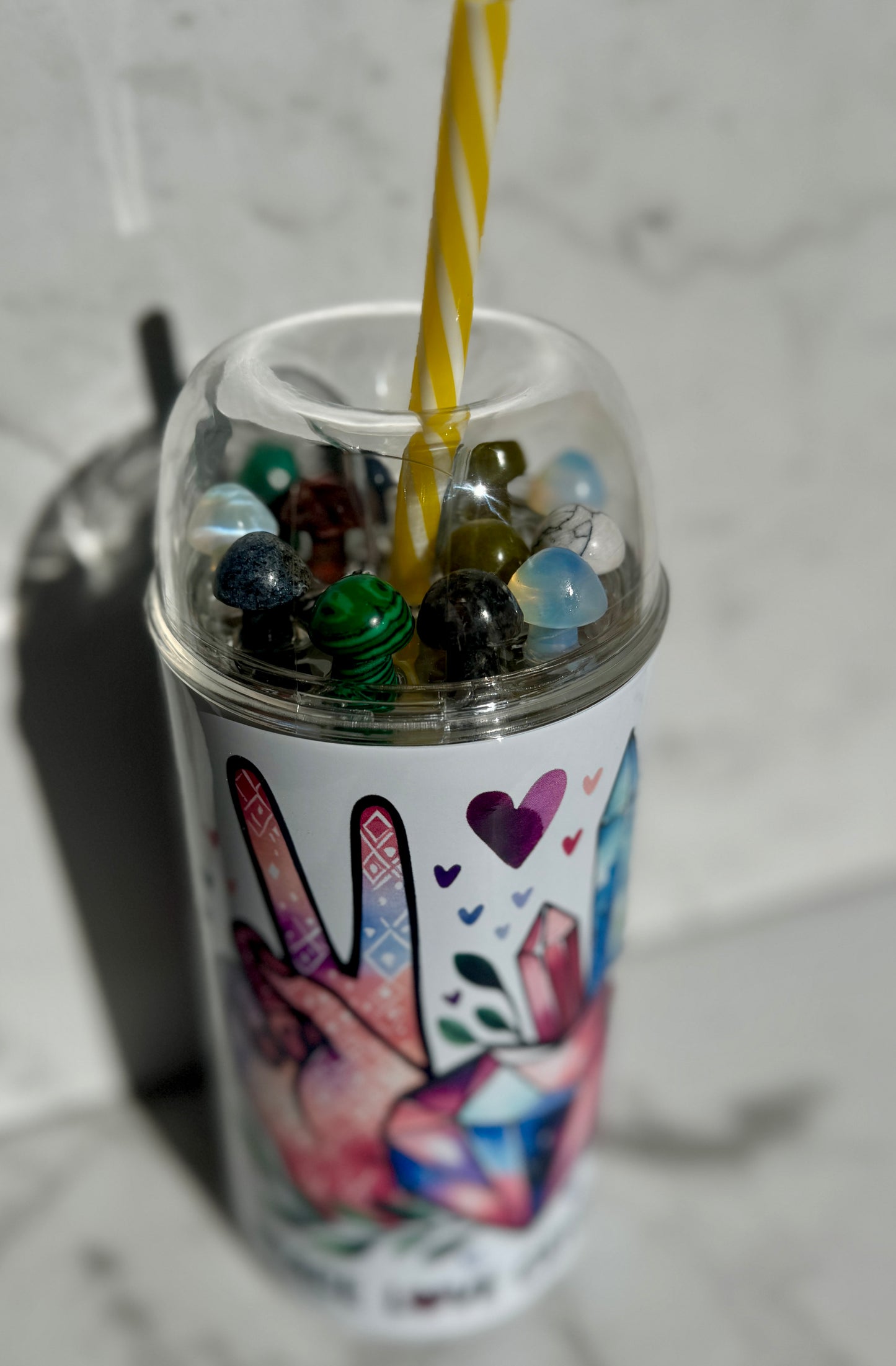 Peace Love Crystals Crystal Cup