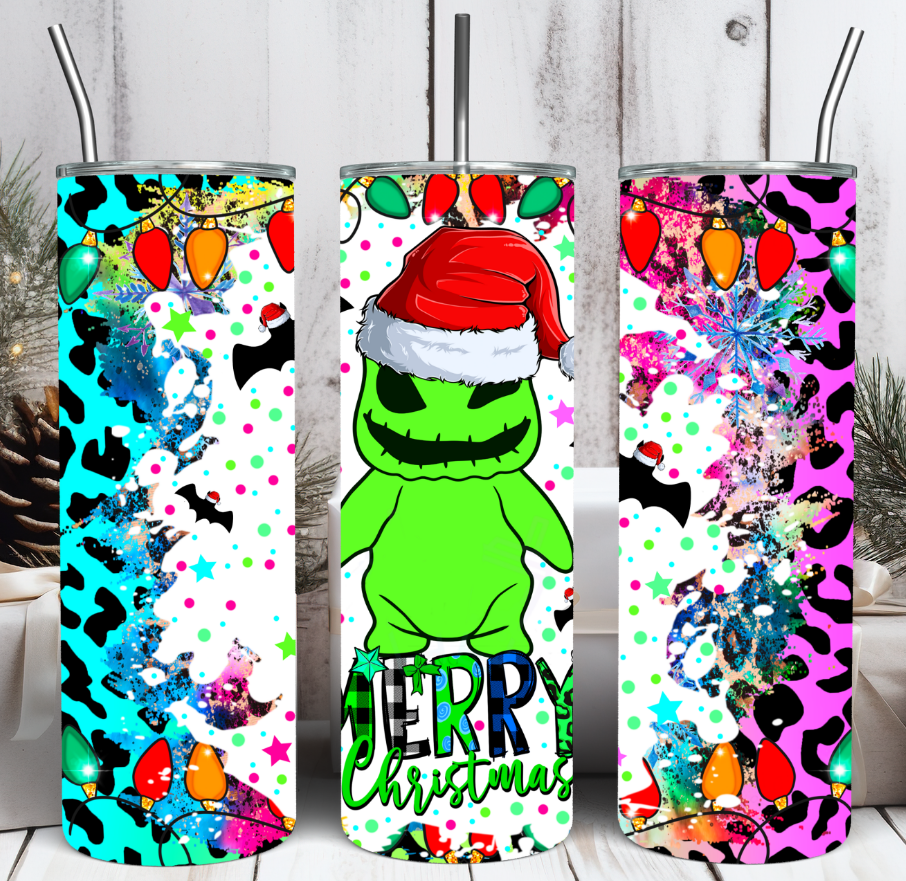 Neon Christmas Character Tumblers