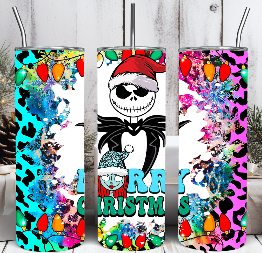 Neon Christmas Character Tumblers