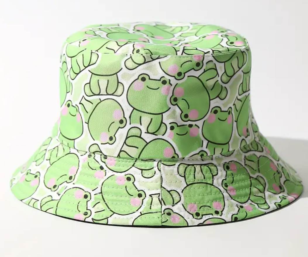 Kids Kawaii Frog Bucket Hat