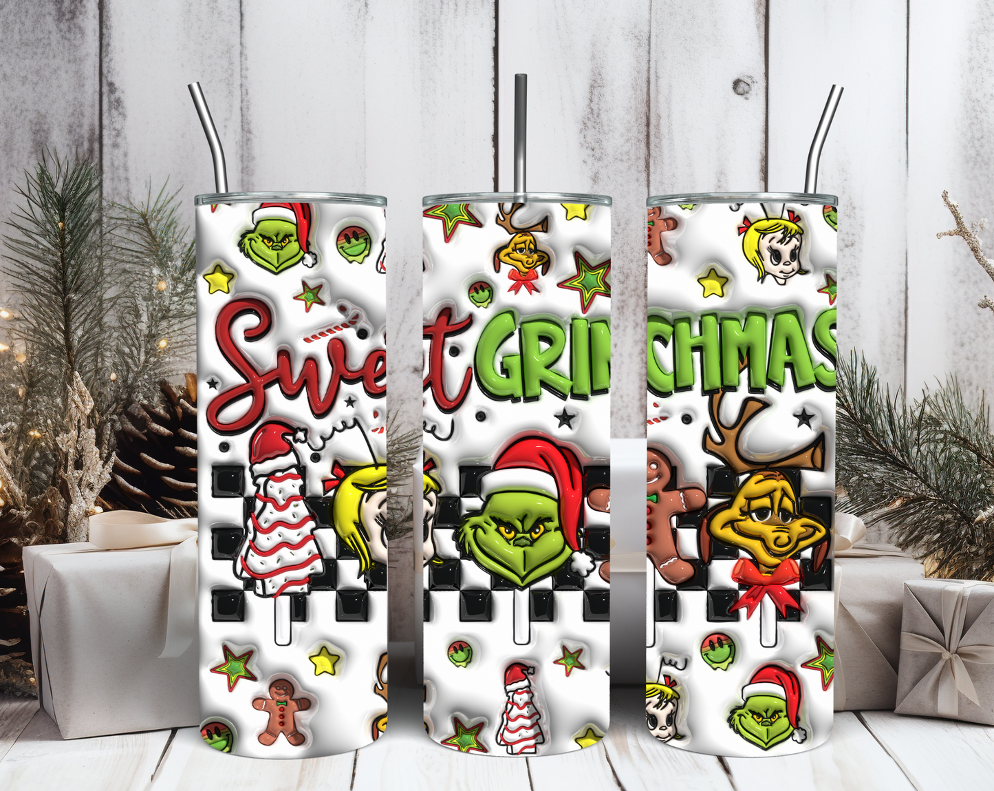 Grinchie Holiday Tumblers MULTIPLE