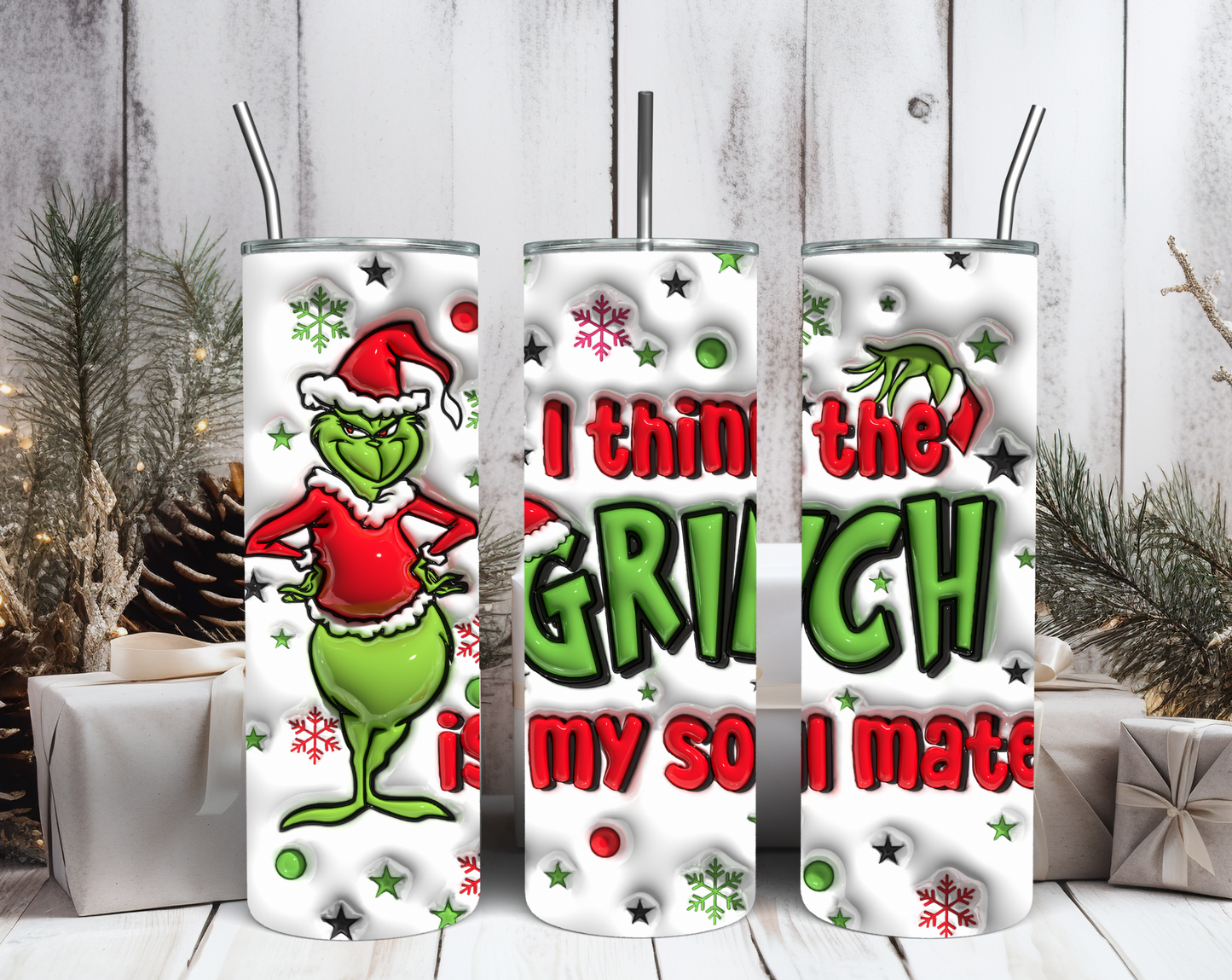 Grinchie Holiday Tumblers MULTIPLE