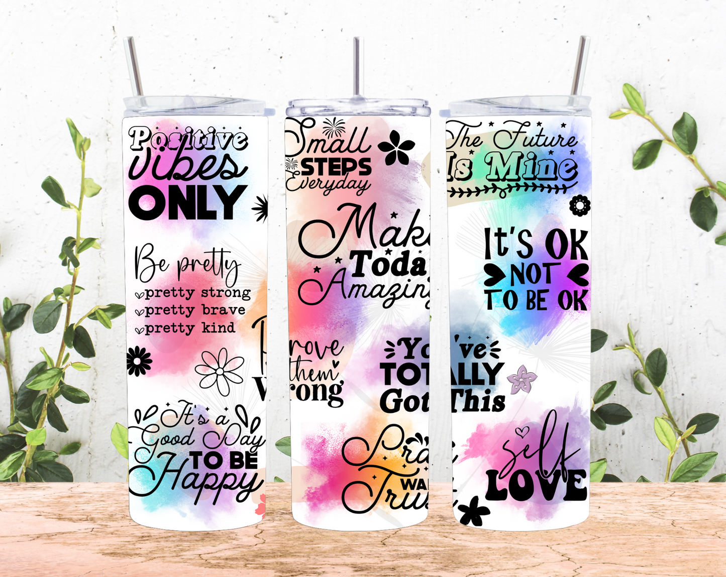 Multiple Positive Affirmation Tumblers!