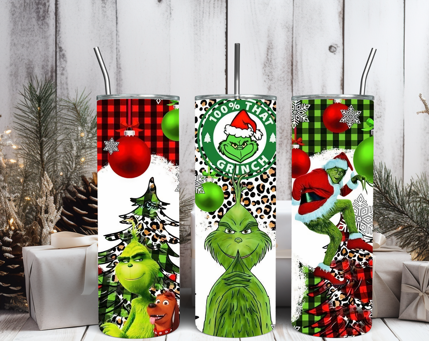 Grinchie Holiday Tumblers MULTIPLE