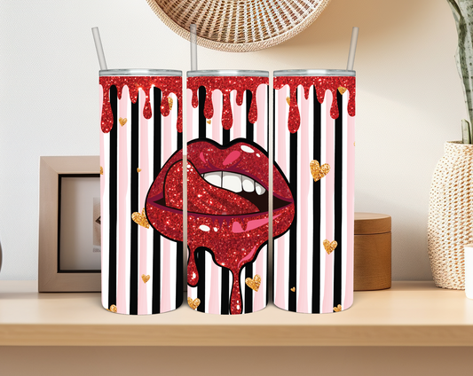 Bright Red Lips Tumbler