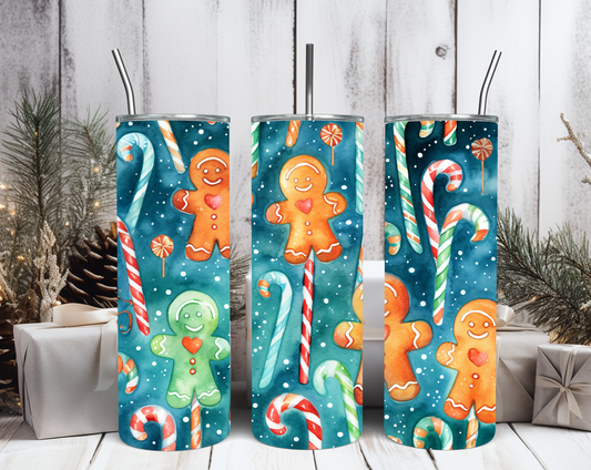 Christmas Watercolour Tumblers