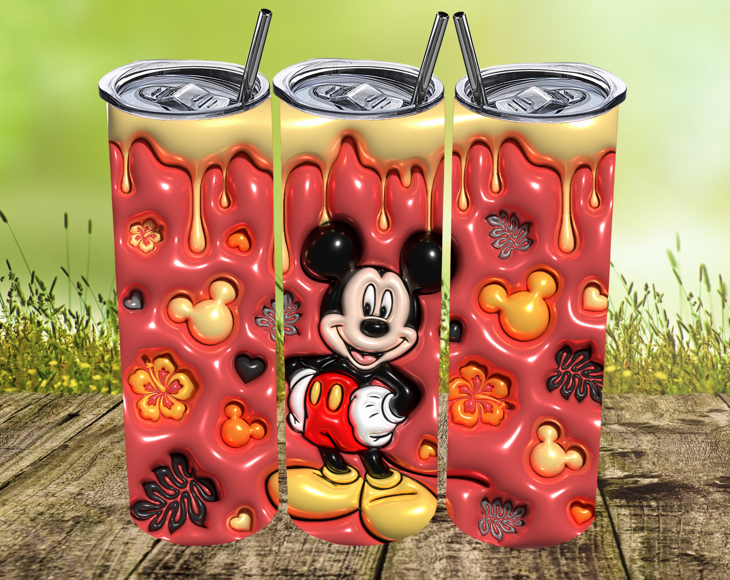 3D Happy Puff Tumblers