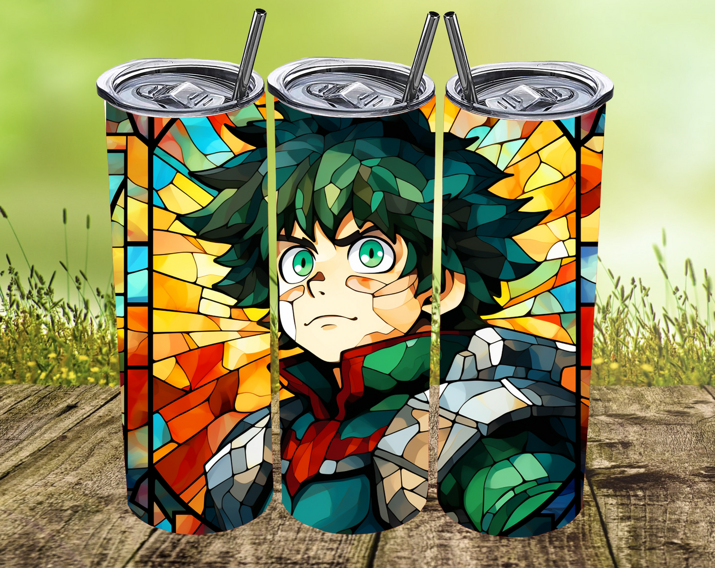 Stained Glass MHA Tumbler