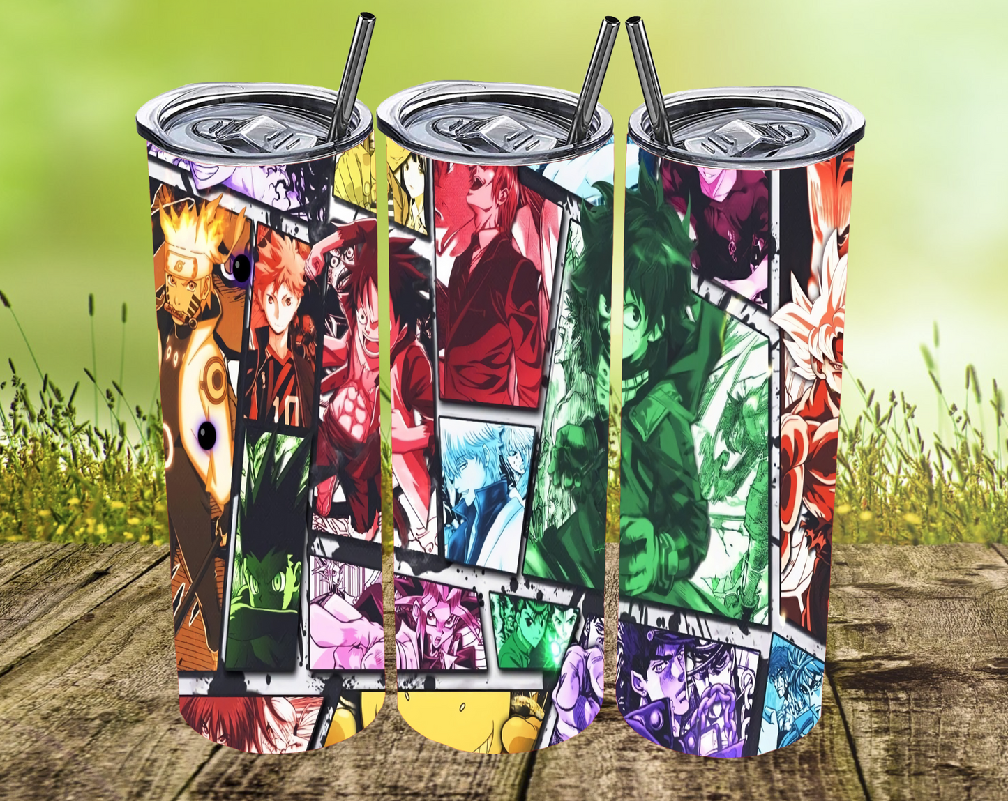 Anime Mashup Tumblers (MULTIPLE)