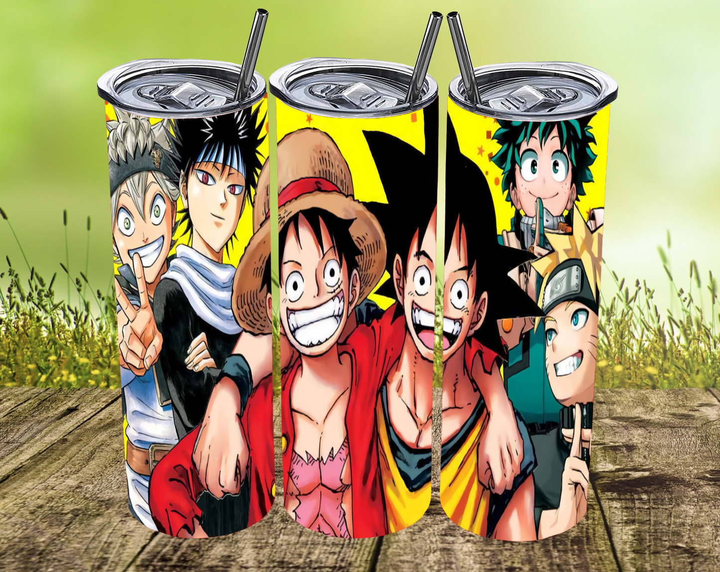 Anime Mashup Tumblers (MULTIPLE)