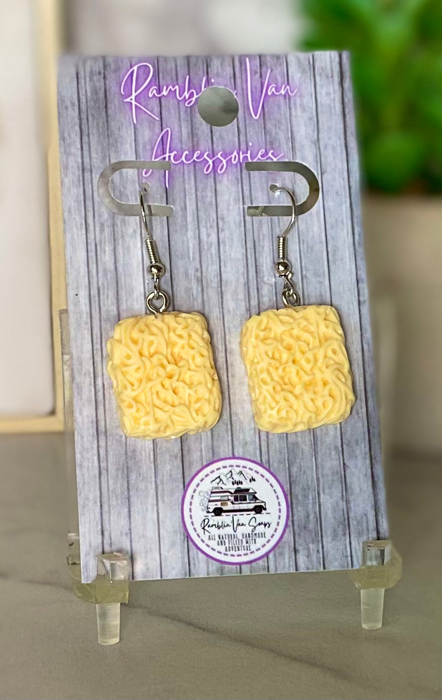 Ramen Noodle Earrings