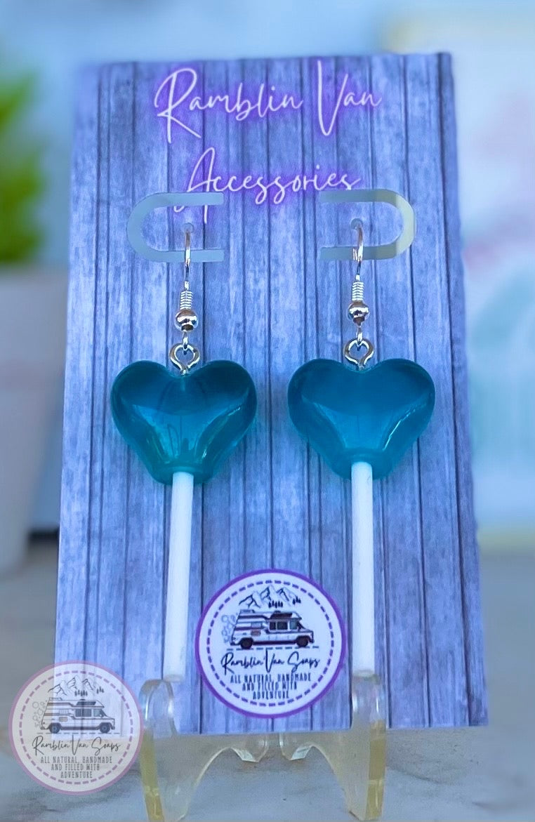 Heart deals lollipop earrings